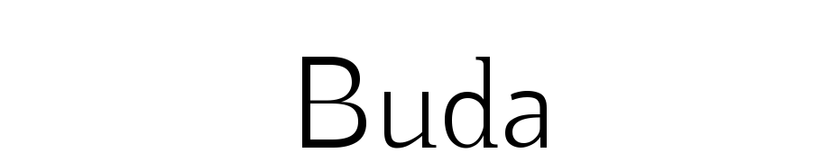 Buda Font Download Free