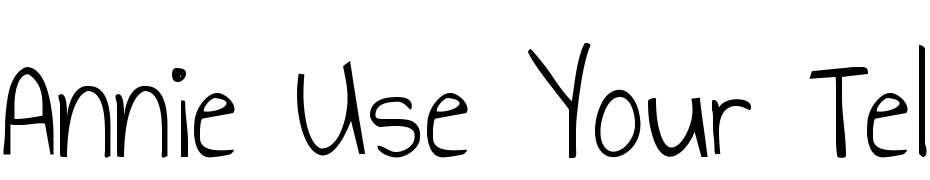 Annie Use Your Telescope Font Download Free