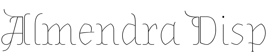 Almendra Display Scarica Caratteri Gratis