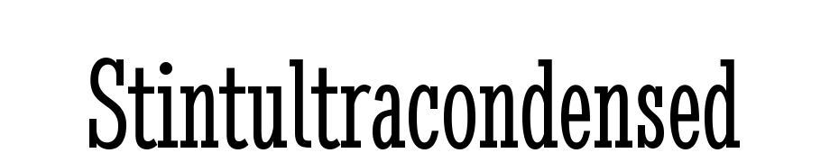 Stint Ultra Condensed Font Download Free