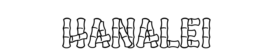 Hanalei cкачати шрифт безкоштовно