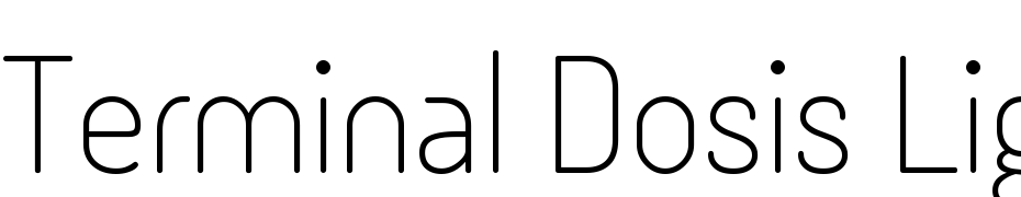 Terminal Dosis Light Font Download Free