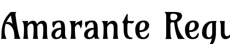 Amarante Regular Font Download Free