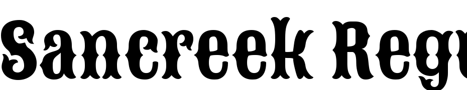 Sancreek Regular Scarica Caratteri Gratis