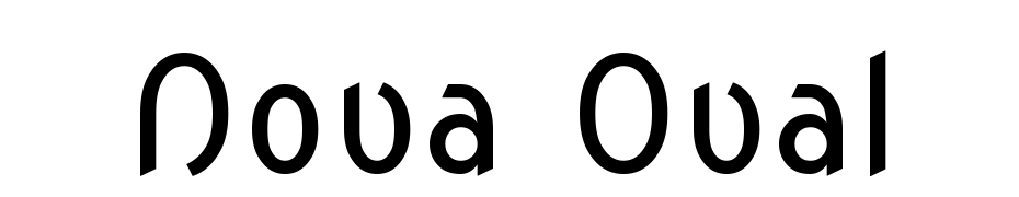 Nova Oval Yazı tipi ücretsiz indir