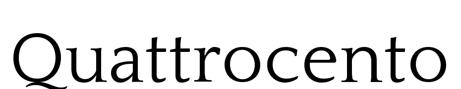 Quattrocento Font Download Free