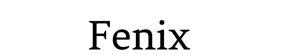 Fenix Yazı tipi ücretsiz indir