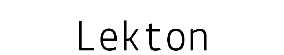 Lekton Font Download Free