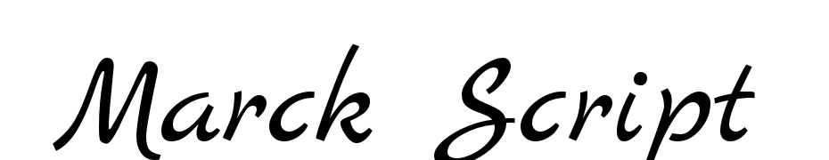 Marck Script cкачати шрифт безкоштовно