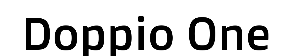 Doppio One Regular Yazı tipi ücretsiz indir