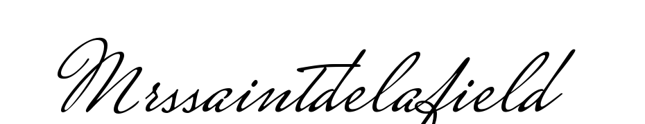 Mrs Saint Delafield Yazı tipi ücretsiz indir