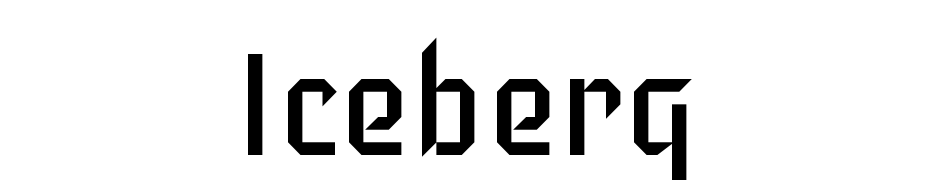 Iceberg Font Download Free