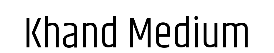 Khand Medium Font Download Free