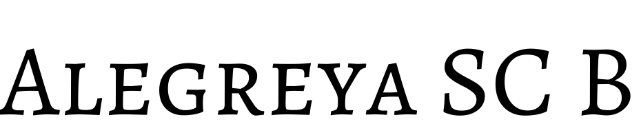 Alegreya SC Black Italic Font Download Free