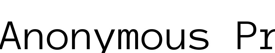 Anonymous Pro Bold Font Download Free