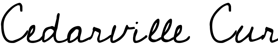 Cedarville Cursive Yazı tipi ücretsiz indir