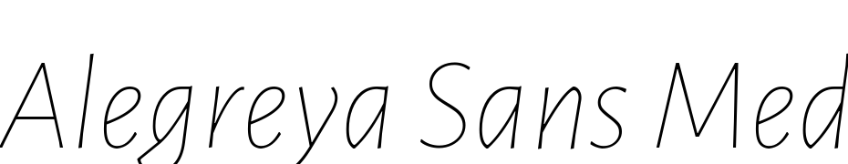 Alegreya Sans Medium Font Download Free