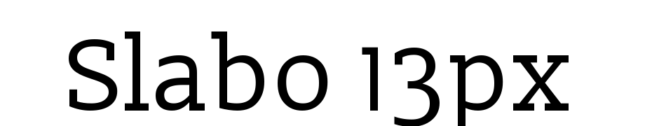 Slabo 13px Polices Telecharger