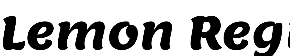 Lemon Regular Font Download Free