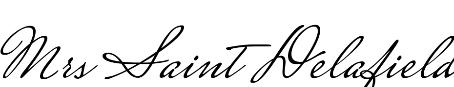 Mrs Saint Delafield Regular Font Download Free
