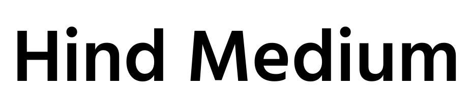 Hind Medium Font Download Free
