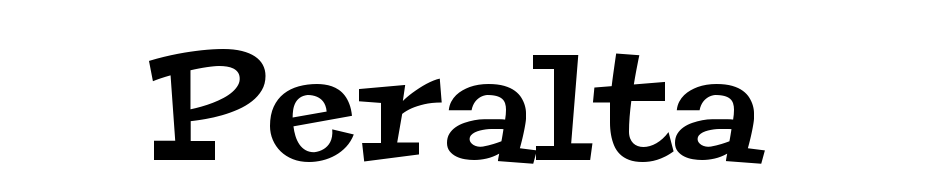Peralta Font Download Free