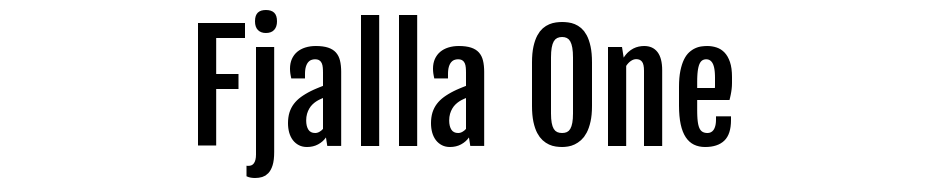 Fjalla One cкачати шрифт безкоштовно