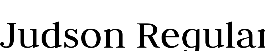 Judson Regular Yazı tipi ücretsiz indir