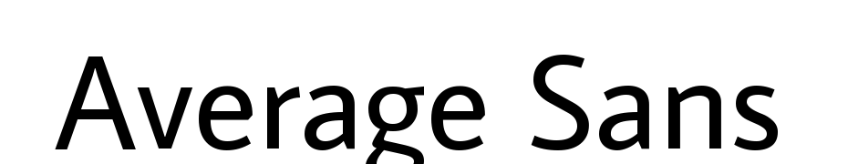 Average Sans Schrift Herunterladen Kostenlos