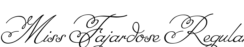 Miss Fajardose Regular Scarica Caratteri Gratis