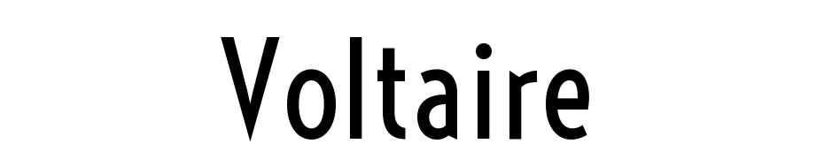 Voltaire Font Download Free