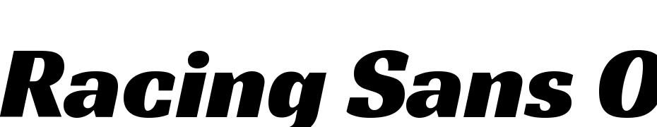 Racing Sans One Polices Telecharger