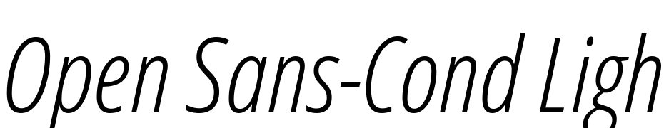 Open Sans Cond Light Font Download Free