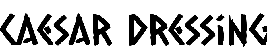 Caesar Dressing Font Download Free
