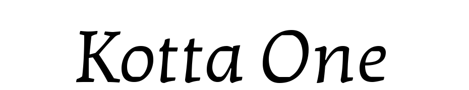 Kotta One Font Download Free