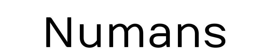 Numans Font Download Free