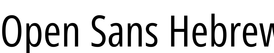 Open Sans Hebrew Condensed Extra Bold Font Download Free