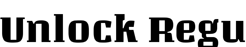 Unlock Regular Font Download Free