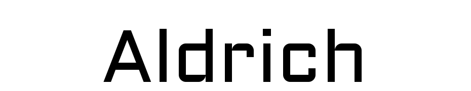 Aldrich Font Download Free