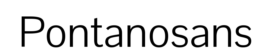 Pontano Sans Font Download Free