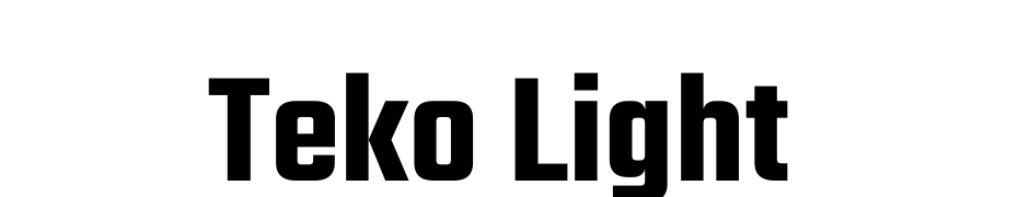 Teko Light Schrift Herunterladen Kostenlos