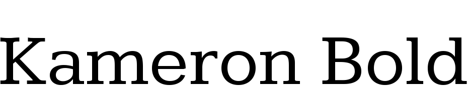 Kameron Bold Font Download Free