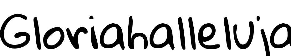 Gloria Hallelujah cкачати шрифт безкоштовно