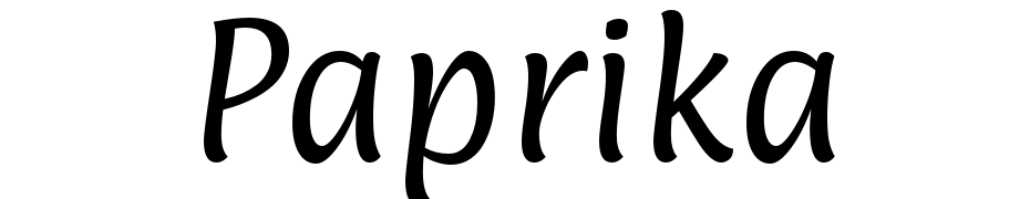 Paprika Font Download Free