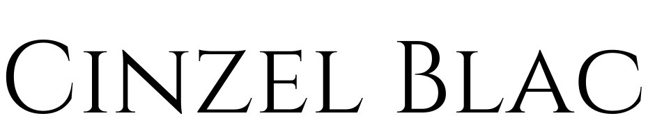 Cinzel Black Polices Telecharger