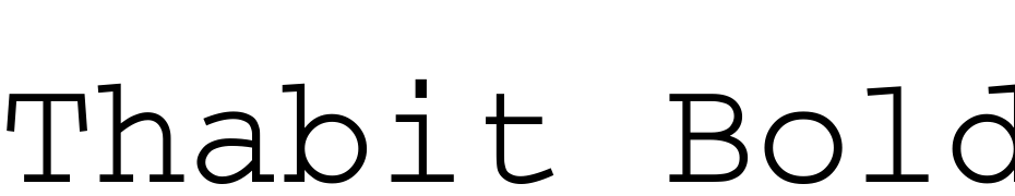 Thabit Bold Oblique Bold Oblique Yazı tipi ücretsiz indir