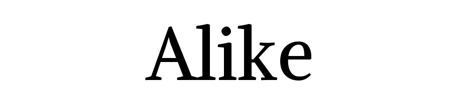 Alike Font Download Free
