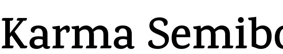 Karma Semibold cкачати шрифт безкоштовно