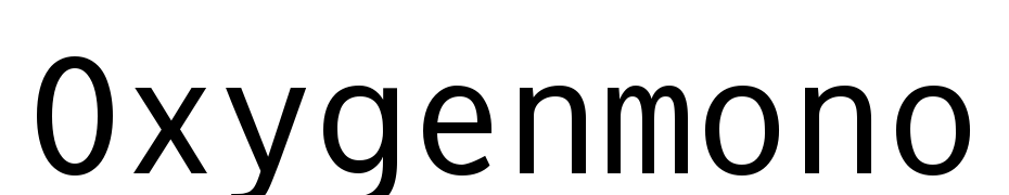 Oxygen Mono Font Download Free