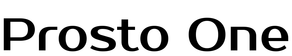 Prosto One Font Download Free